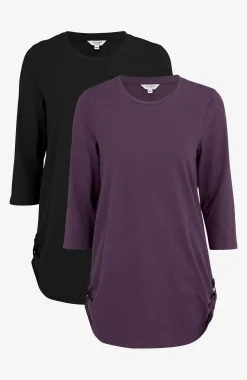 Outlet Trikåtunika med 3/4-ärm Alexia 2-pack Toppar & T-Shirts|Tunikor