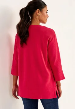 Hot Trikåtunika med slitsar Tunikor|Plus Size