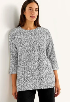 Clearance Trikåtunika med slitsar Tunikor|Plus Size