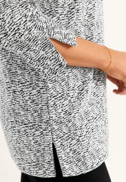 Clearance Trikåtunika med slitsar Tunikor|Plus Size