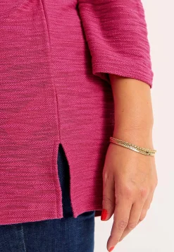 Online Trikåtunika med struktur Tunikor|Plus Size