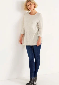 Trikåtunika med struktur Tunikor|Plus Size