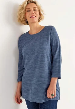 Trikåtunika med struktur Tunikor|Plus Size