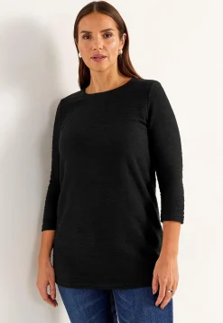 Discount Trikåtunika med struktur Tunikor|Plus Size
