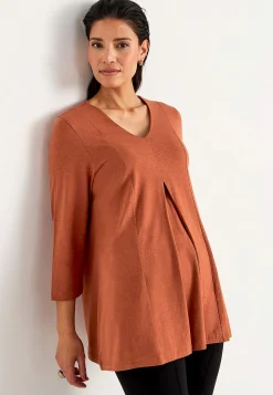 Best Trikåtunika med veckdetalj Tunikor|Plus Size