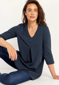 Clearance Trikåtunika med veckdetalj Tunikor|Plus Size