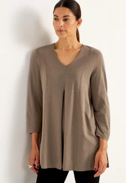 New Trikåtunika med veckdetalj Tunikor|Plus Size