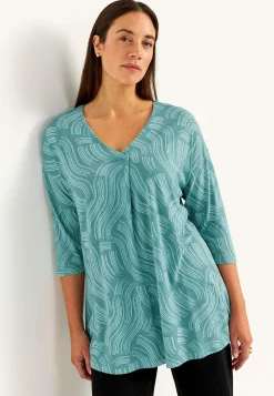 Sale Trikåtunika med veckdetalj Tunikor|Plus Size