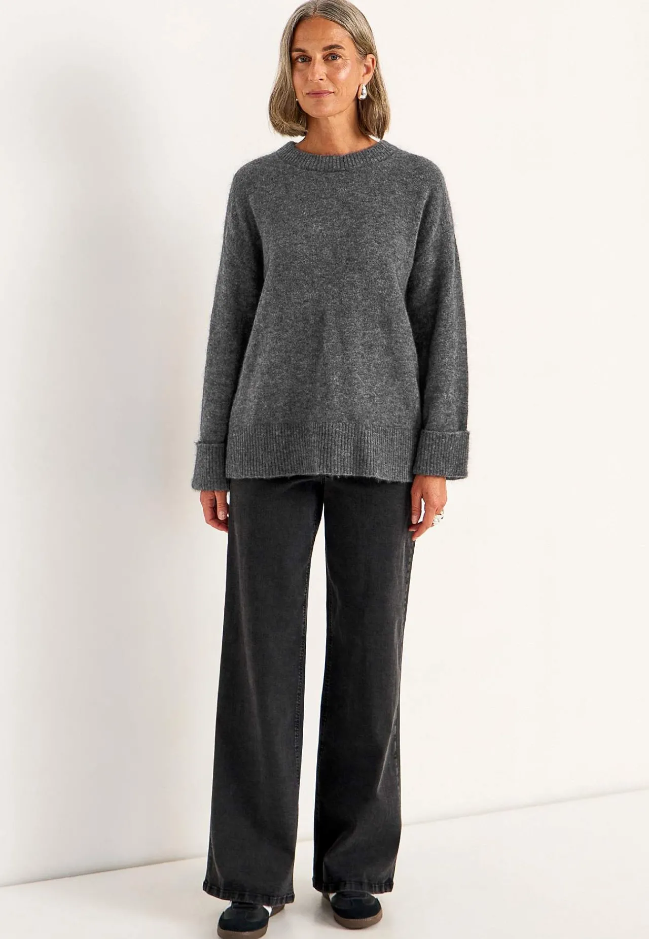 Outlet Tröja Premium i mohair- och ullblandning Tröjor & Cardigans|Stickat