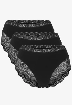 Online Trosa i bomull med spetskant 3-pack Trosor|Flerpack Underkläder