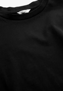 T-shirt i kraftig bomullstrikå Toppar & T-Shirts|Basplagg