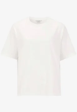 New T-shirt i kraftig bomullstrikå Toppar & T-Shirts|Basplagg