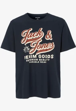 New T-shirt med stort tryck framtill T-Shirts & Pikétröjor|Plus Size