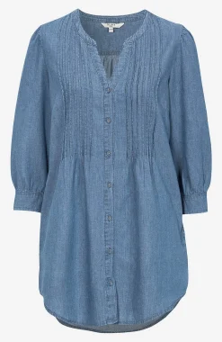 Outlet Tunika i denim Skjortor & Blusar|Tunikor