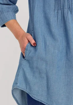 Outlet Tunika i denim Skjortor & Blusar|Tunikor