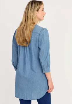 Outlet Tunika i denim Skjortor & Blusar|Tunikor