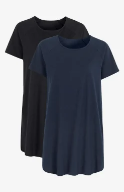 Outlet Tunika i ekologisk bomull Alex 2-pack Toppar & T-Shirts|Tunikor