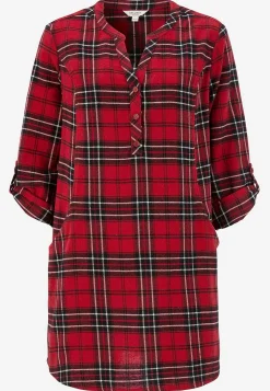 Sale Tunika i flanell med fickor Tunikor|Plus Size