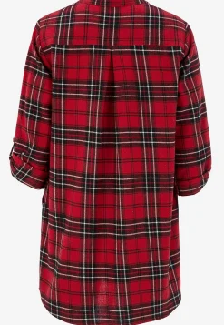 Sale Tunika i flanell med fickor Tunikor|Plus Size