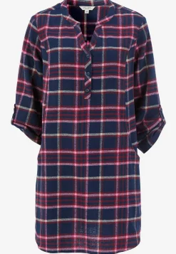 Clearance Tunika i flanell med fickor Tunikor|Plus Size