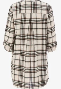 Clearance Tunika i flanell med fickor Tunikor|Plus Size