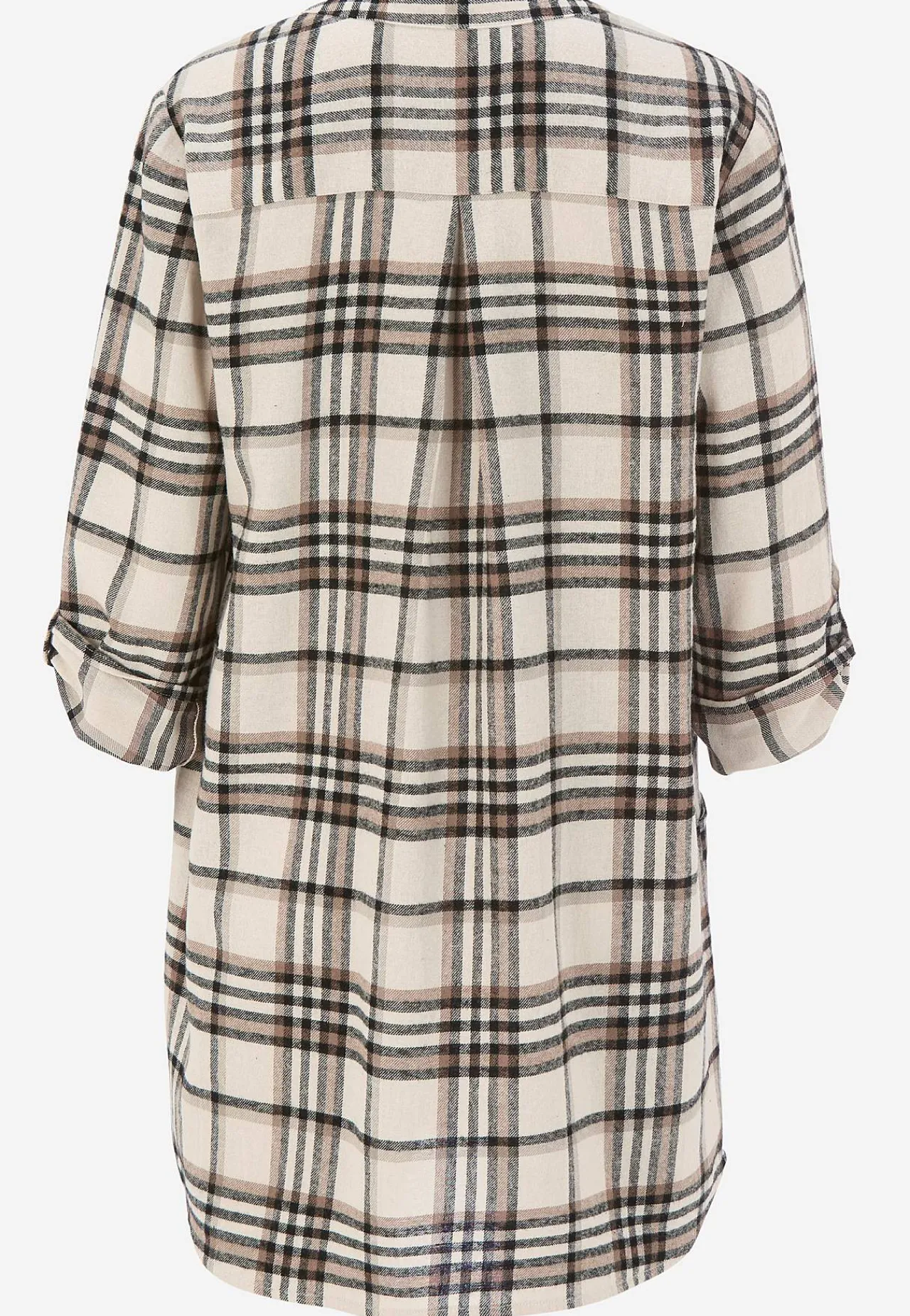 Clearance Tunika i flanell med fickor Tunikor|Plus Size