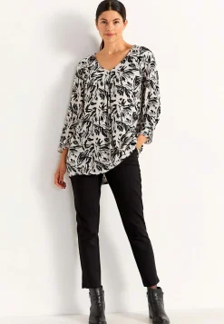 Tunika med crepe-kvalitet Tunikor|Plus Size