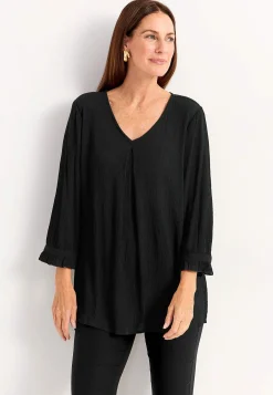 Tunika med crepe-kvalitet Tunikor|Plus Size