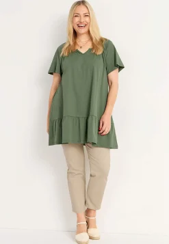 Hot Tunika med volang nertill Tunikor|Plus Size