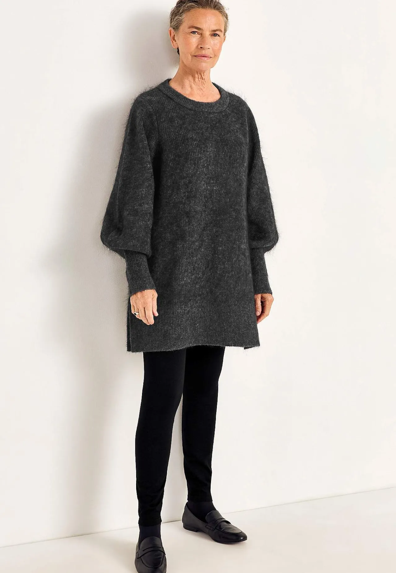 Clearance Tunika Premium i mohair- och ullblandning Tröjor & Cardigans|Stickat