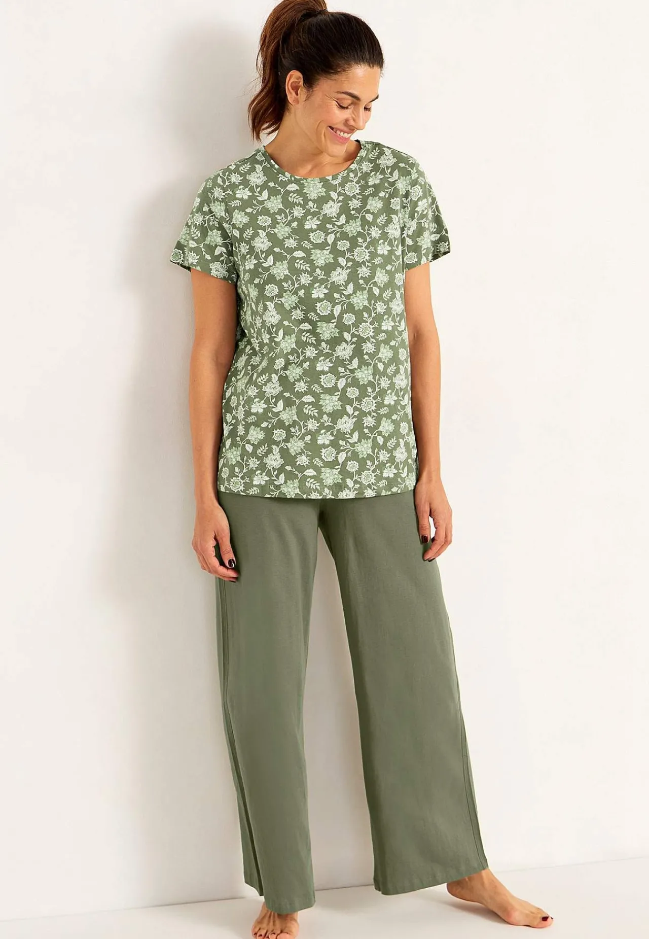 Online Tvådelad pyjamas Plus Size|Sov- & Myskläder