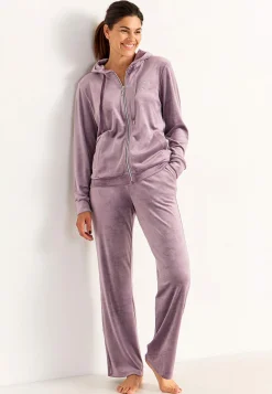 Tvådelat velourset Plus Size|Sov- & Myskläder