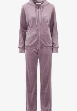 Tvådelat velourset Plus Size|Sov- & Myskläder