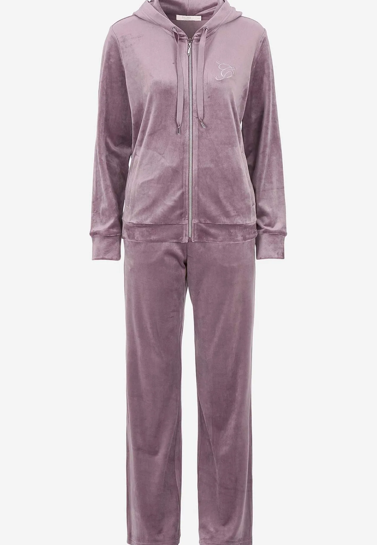 Tvådelat velourset Plus Size|Sov- & Myskläder