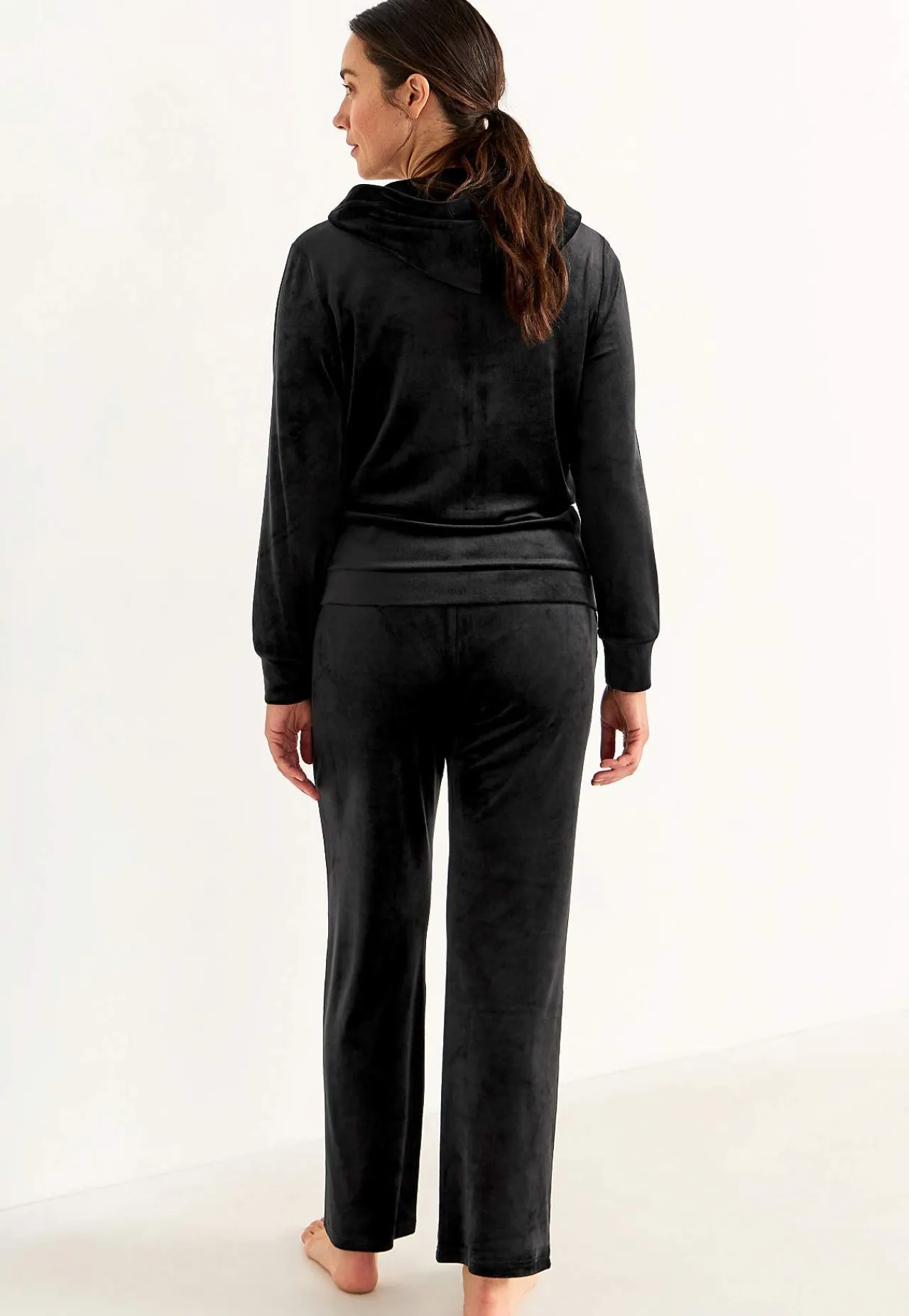 New Tvådelat velourset Plus Size|Sov- & Myskläder