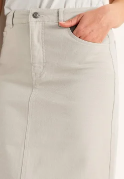 Outlet Twillkjol med slits Klänningar & Kjolar|Matchande Set