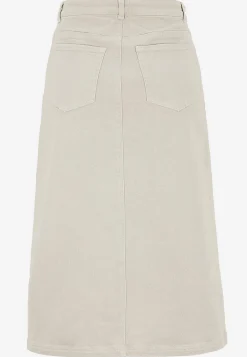 Outlet Twillkjol med slits Klänningar & Kjolar|Matchande Set