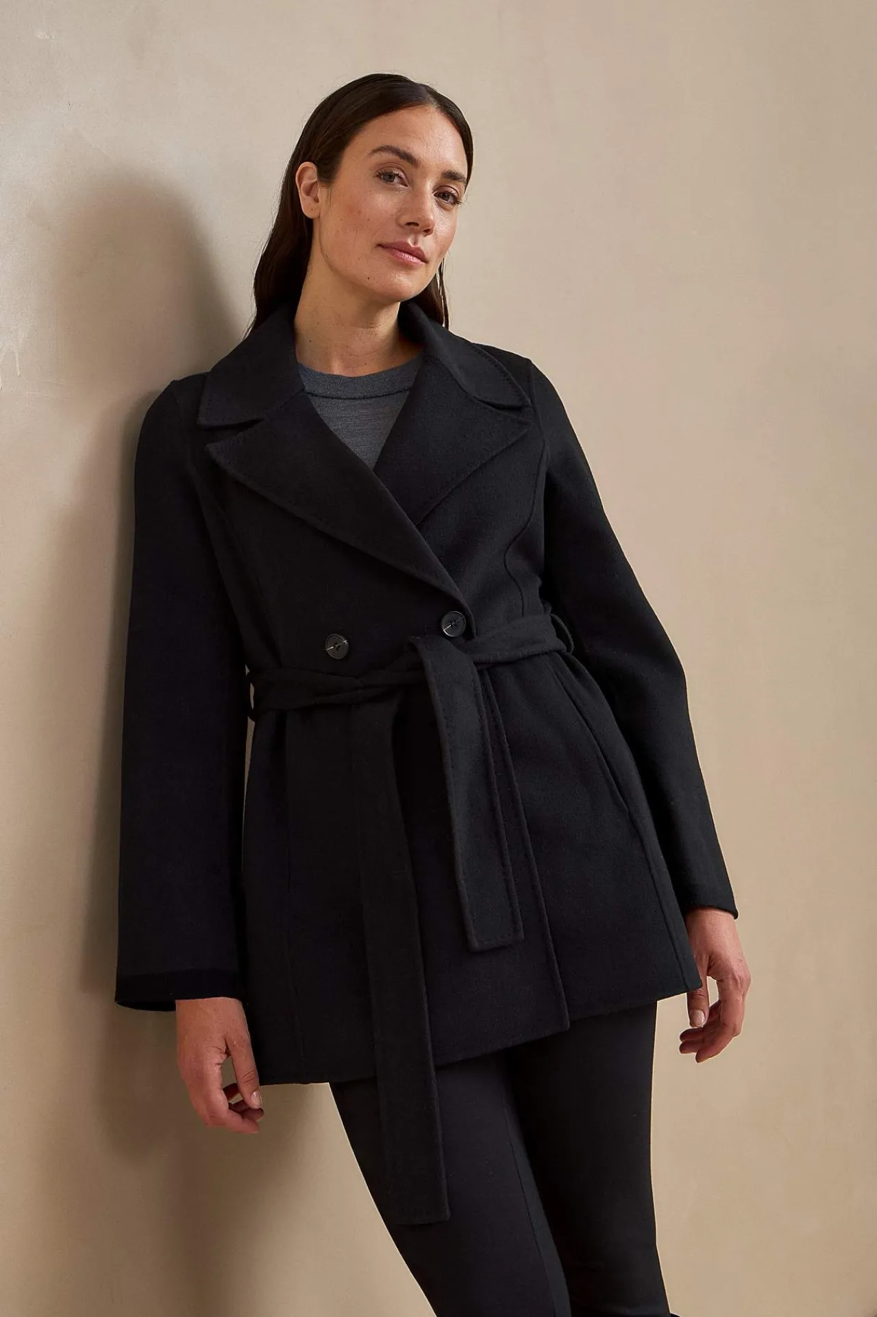 Sale Ullkappa Premium med knytskärp Jackor & Kappor|Premium