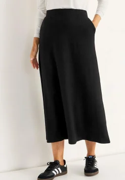 Best Utsvängd trikåkjol med fickor Klänningar & Kjolar|Plus Size