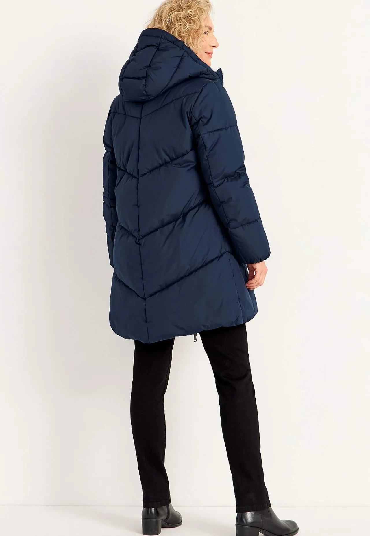 Varm jacka med fluffig vaddering Jackor & Kappor|Plus Size