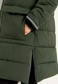 Varm jacka med sidodragkedjor nertill Jackor & Kappor|Plus Size