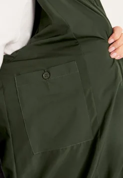 Varm jacka med sidodragkedjor nertill Jackor & Kappor|Plus Size