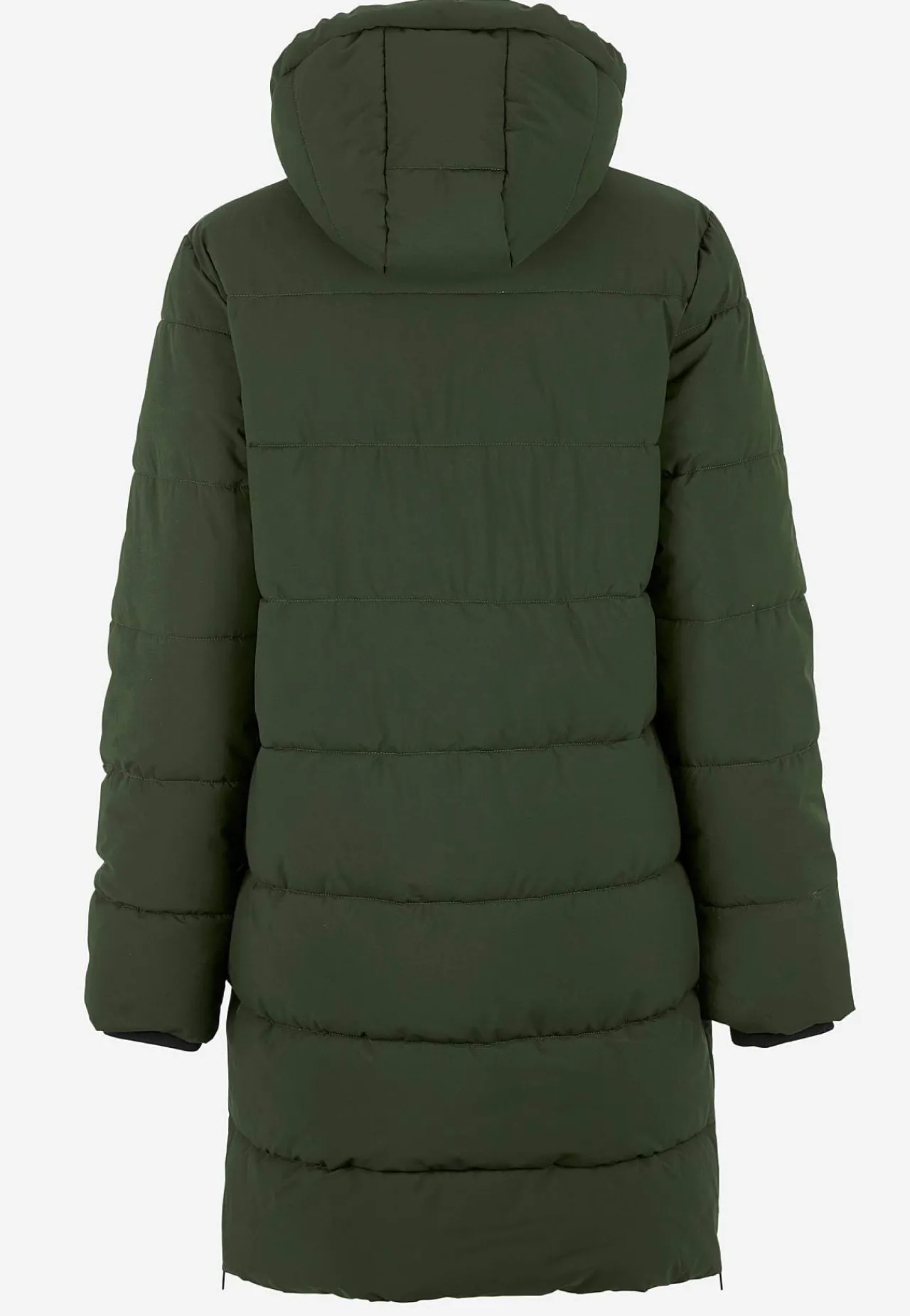 Varm jacka med sidodragkedjor nertill Jackor & Kappor|Plus Size