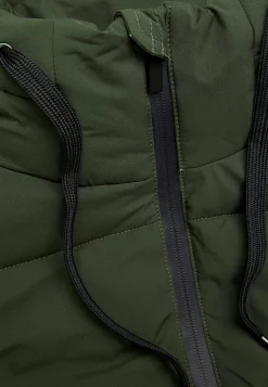 Varm jacka med sidodragkedjor nertill Jackor & Kappor|Plus Size