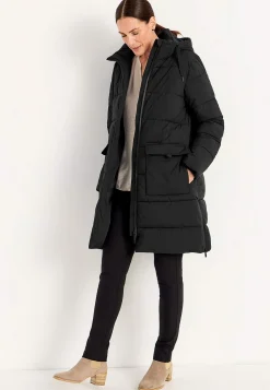 Varm jacka med sidodragkedjor nertill Jackor & Kappor|Plus Size