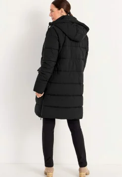 Varm jacka med sidodragkedjor nertill Jackor & Kappor|Plus Size