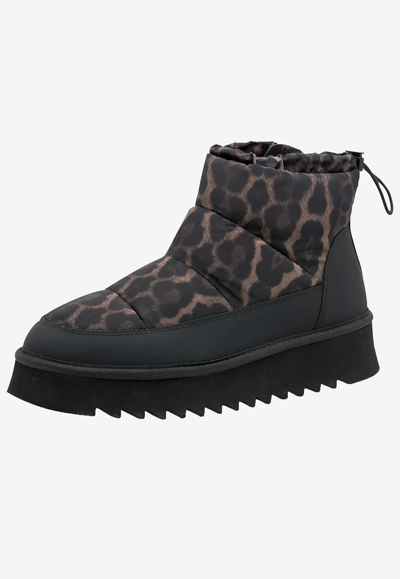 Sale Varmfodrad vinterkänga med leopardtryck Kängor & Boots|Vinterskor
