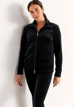 Velourjacka med dragkedja Wilma Matchande Set|Plus Size