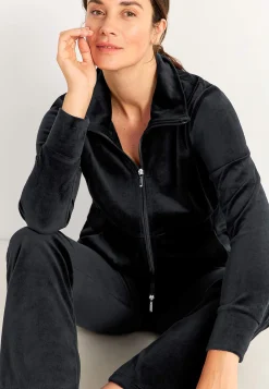 Velourjacka med dragkedja Wilma Matchande Set|Plus Size