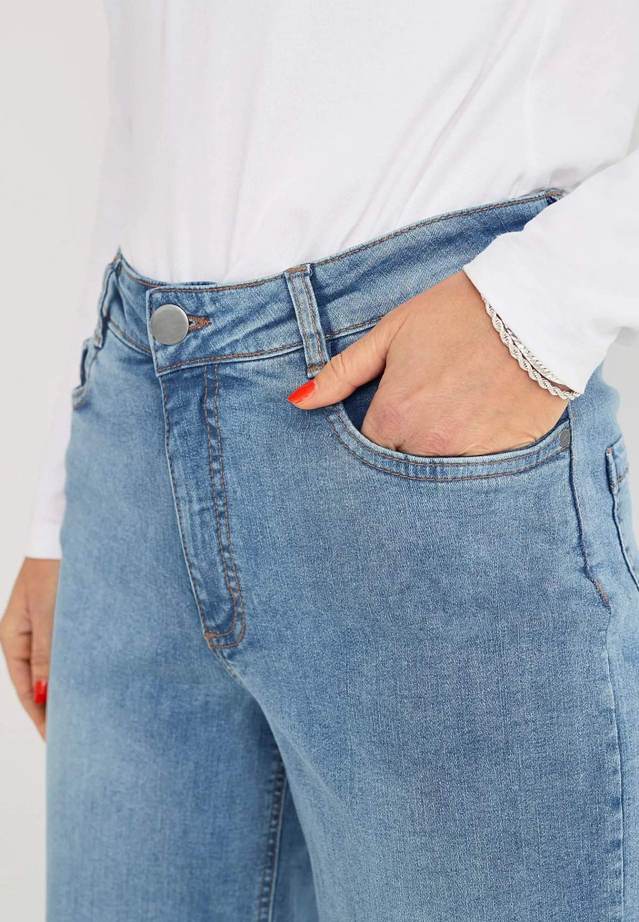 Outlet Vida jeans med hög midja Renata Byxor|Jeans